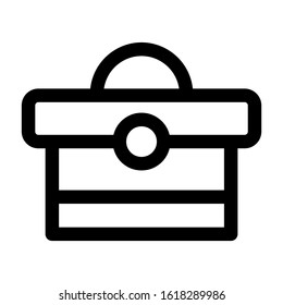 beach bag icon isolated sign symbol vector illustration - high quality black style vector icons
