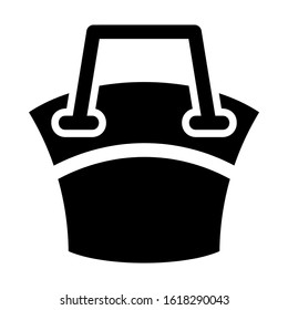 beach bag icon isolated sign symbol vector illustration - high quality black style vector icons
