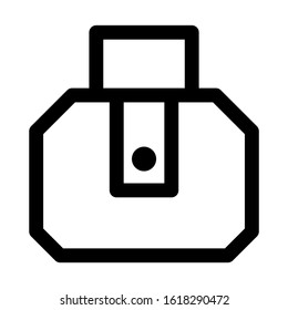 beach bag icon isolated sign symbol vector illustration - high quality black style vector icons
