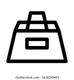 beach bag icon isolated sign symbol vector illustration - high quality black style vector icons
