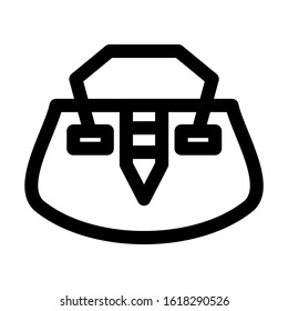 beach bag icon isolated sign symbol vector illustration - high quality black style vector icons
