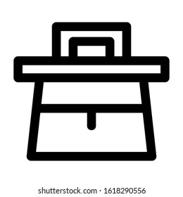 beach bag icon isolated sign symbol vector illustration - high quality black style vector icons
