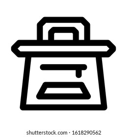 beach bag icon isolated sign symbol vector illustration - high quality black style vector icons
