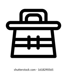 beach bag icon isolated sign symbol vector illustration - high quality black style vector icons
