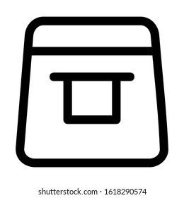 beach bag icon isolated sign symbol vector illustration - high quality black style vector icons
