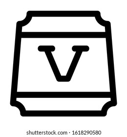 beach bag icon isolated sign symbol vector illustration - high quality black style vector icons
