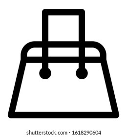 beach bag icon isolated sign symbol vector illustration - high quality black style vector icons
