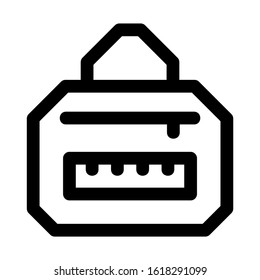 beach bag icon isolated sign symbol vector illustration - high quality black style vector icons
