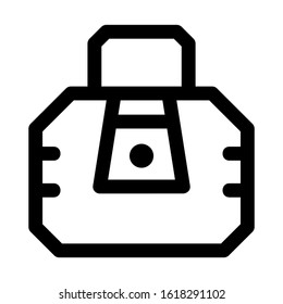 beach bag icon isolated sign symbol vector illustration - high quality black style vector icons
