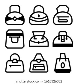beach bag icon isolated sign symbol vector illustration - Collection of high quality black style vector icons
