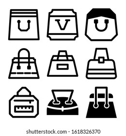 beach bag icon isolated sign symbol vector illustration - Collection of high quality black style vector icons
