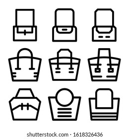 beach bag icon isolated sign symbol vector illustration - Collection of high quality black style vector icons
