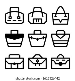 beach bag icon isolated sign symbol vector illustration - Collection of high quality black style vector icons
