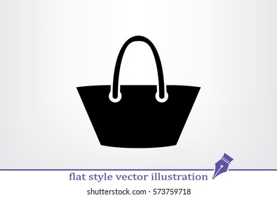 beach bag icon vector illustration eps10.