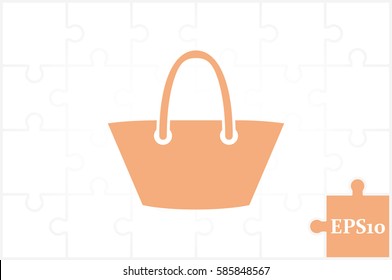 beach bag icon vector illustration eps10.