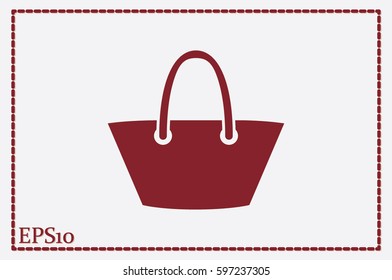 beach bag icon vector illustration.