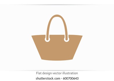 beach bag icon vector illustration eps10.
