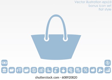 beach bag icon vector illustration eps10.
