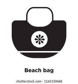 Beach bag icon vector isolated on white background, Beach bag transparent sign , vacation symbols