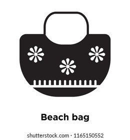 Beach bag icon vector isolated on white background, Beach bag transparent sign , vacation symbols