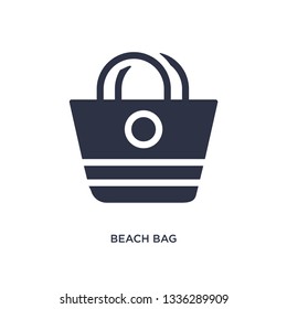 beach bag isolated icon. Simple element illustration from summer concept. beach bag editable logo symbol design on white background. Can be use for web and mobile.