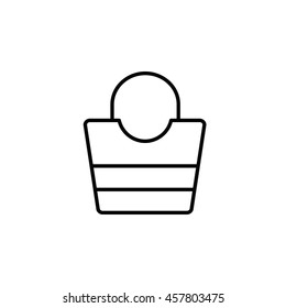 Beach Bag Outline Icon