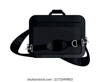 Beach bag in a realistic style.