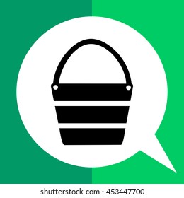Beach bag simple icon