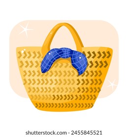 Women’s beach bag in summer