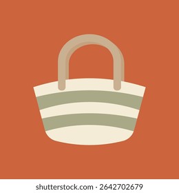 beach bag vector illustration. summer theme