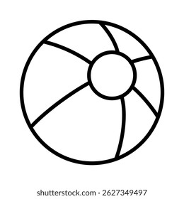 Beach Ball with Classic Pattern