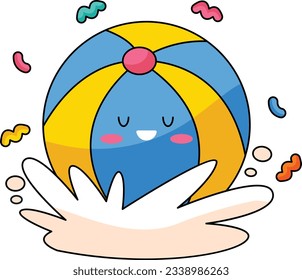 Beach Ball Cute Summer Sticker 