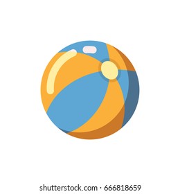 Beach ball flat icon