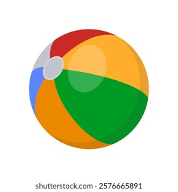 Beach Ball, Holidays Vector Illustration