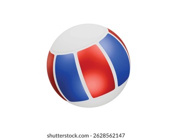  beach ball icon 3d illustration render