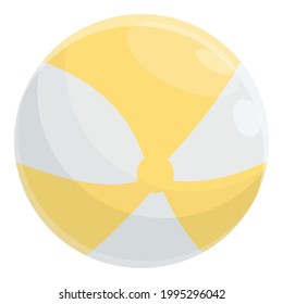 Beach ball icon. Cartoon of Beach ball vector icon for web design isolated on white background
