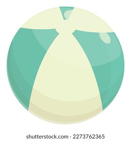 Beach ball icon cartoon vector. Swim pool. Parent park