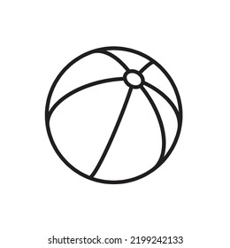 Beach ball icon design. isolated on a white background. vector illustration