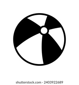 plantilla de diseño de icono de Beach Ball