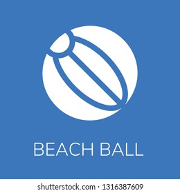  Beach ball icon. Editable  Beach ball icon for web or mobile.