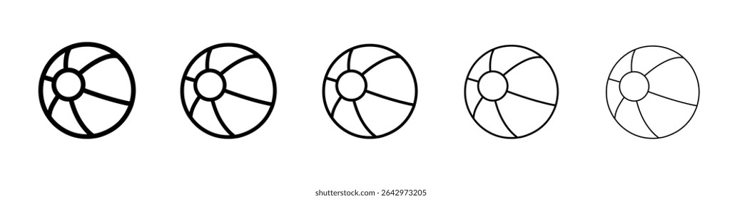 beach ball icon Flat design on isolated background