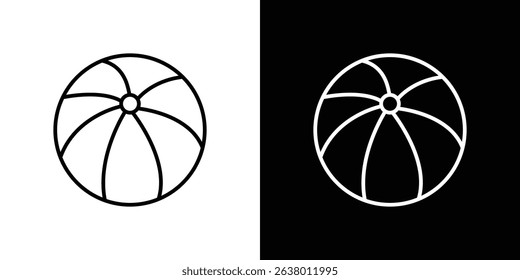 Beach ball icon Graphic vector set for ui design