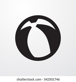 beach ball icon illustration isolated vector sign symbol