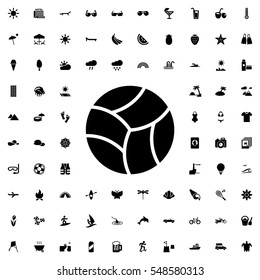 beach ball icon illustration isolated vector sign symbol