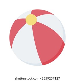 Beach Ball Icon Illustration Perfect for travel, vacation, and island themed projects.