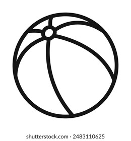 Beach ball icon mark in filled style