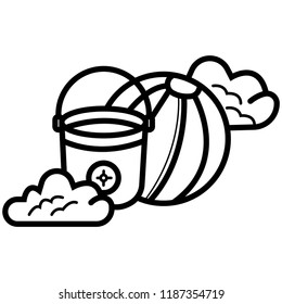 Beach ball, beach ball icon, play, volleyball