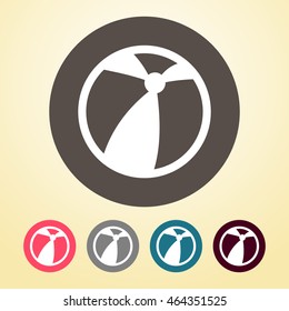 Beach Ball Icon in round shape.