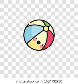 beach ball icon sign and symbol. beach ball color icon for website design and mobile app development. Simple Element from swimming pool collection for mobile concept and web apps icon.