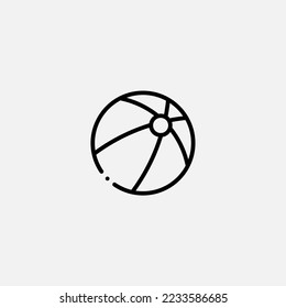 Beach ball icon sign vector,Symbol, logo illustration for web and mobile